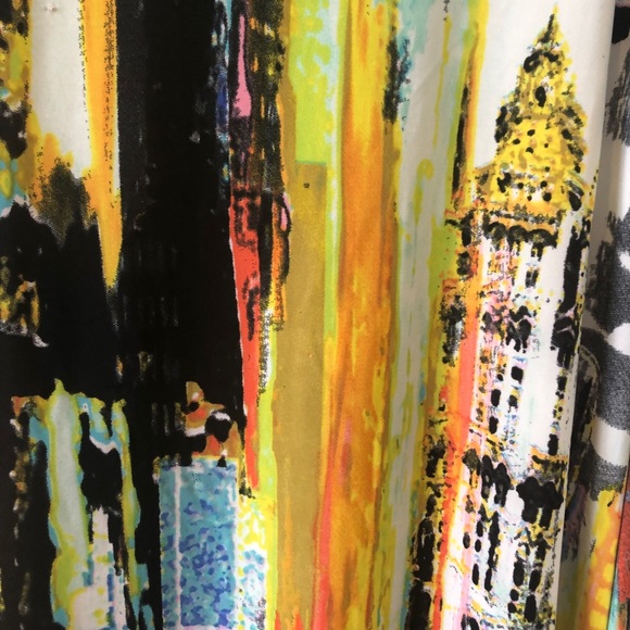 🆕OCEAN BLUE multicolor vertical print dress - Picture 6 of 9